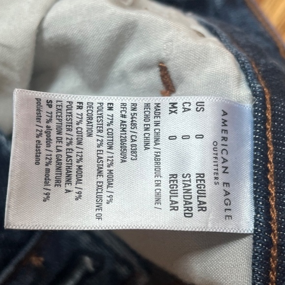 American Eagle Stretch Jeans size 0 - Picture 6 of 7